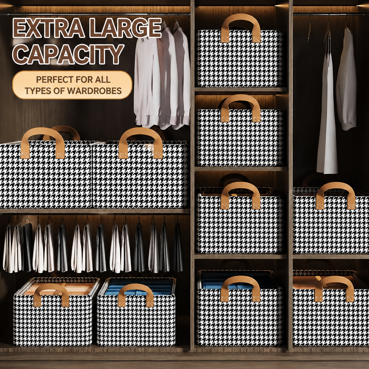 Custom Non Woven Fabric Storage Box  Foldable Storage Organizer Manufacturer