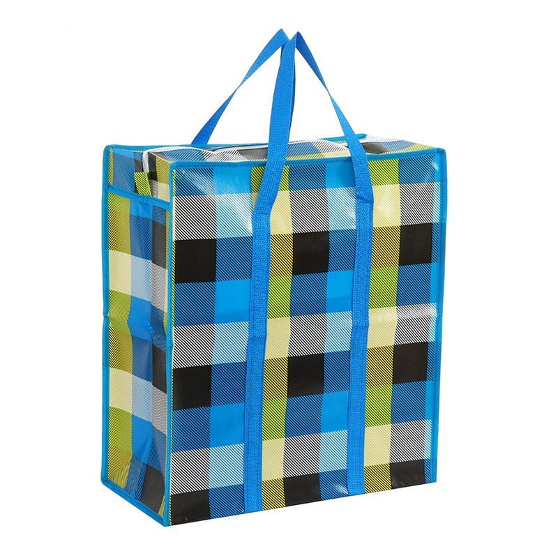 Custom Printed BOPP Laminated Non Woven Shopping Bag with Zipper Closure
