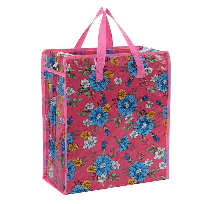 Custom Printed BOPP Laminated Non Woven Shopping Bag with Zipper Closure