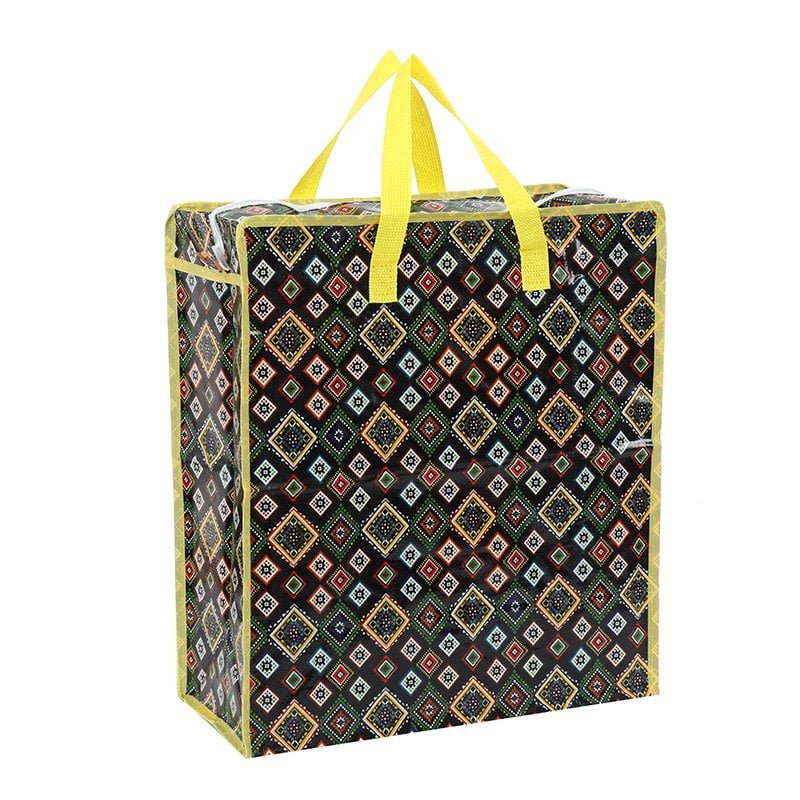 Custom Printed BOPP Laminated Non Woven Shopping Bag with Zipper Closure