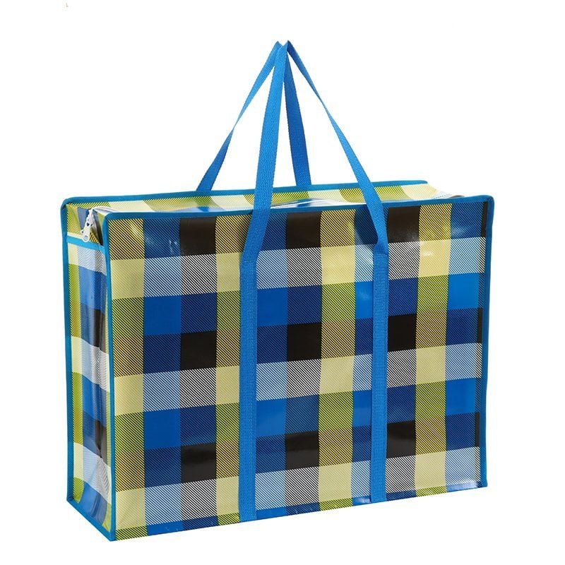 Custom Printed BOPP Laminated Non Woven Shopping Bag with Zipper Closure