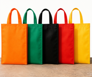 Custom Non Woven Tote Bag with Bottom and Side Gusset