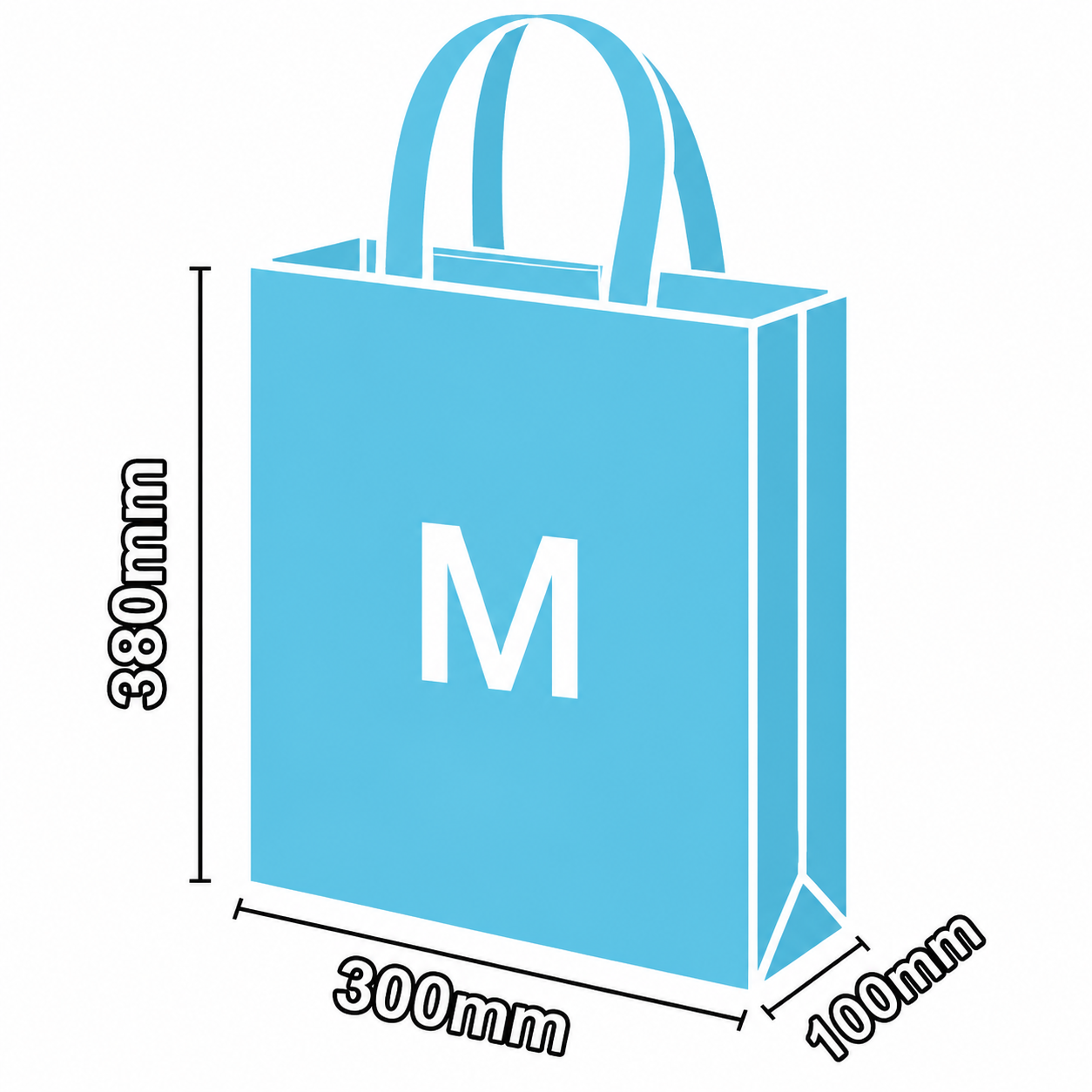 Custom Non Woven Tote Bag with Bottom and Side Gusset