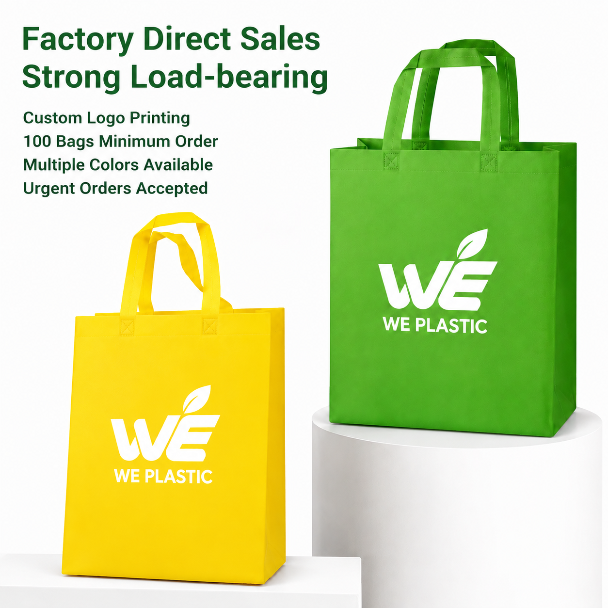 Custom Printed Non Woven Tote Bag with Handles