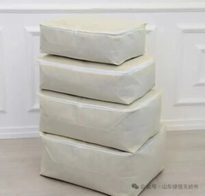 Foldable Non Woven Fabric Storage Bag with Zipper