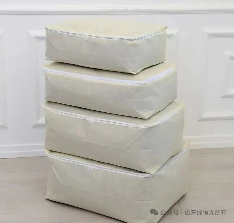 Foldable Non Woven Fabric Storage Bag with Zipper