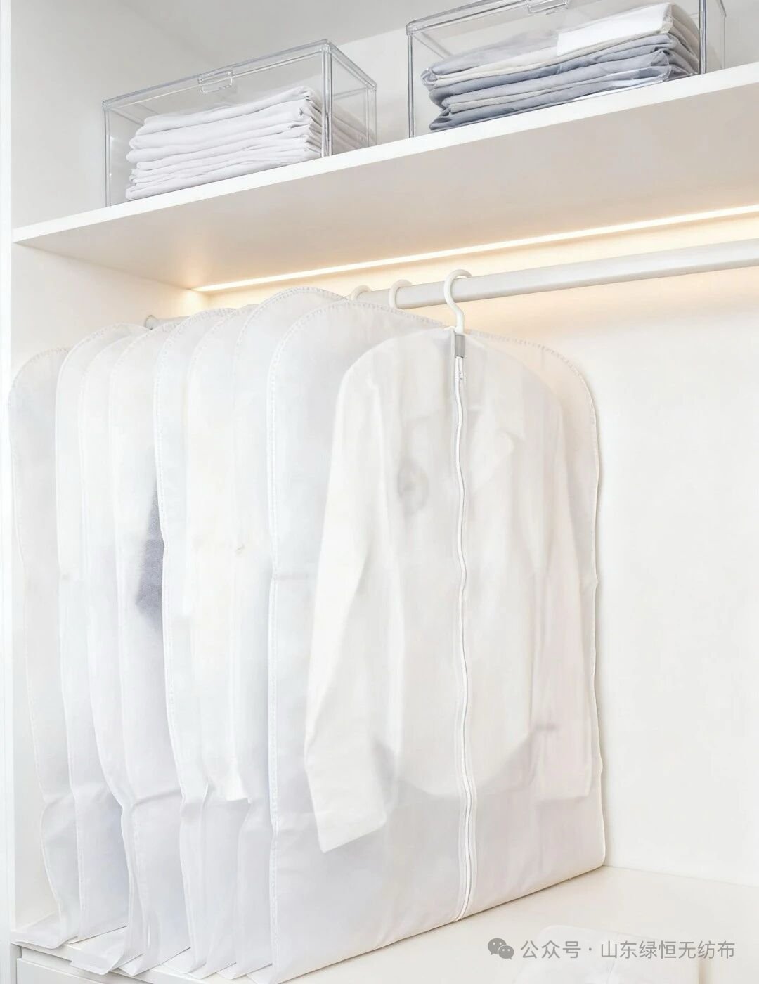 Custom Non Woven Garment Bags with Zipper