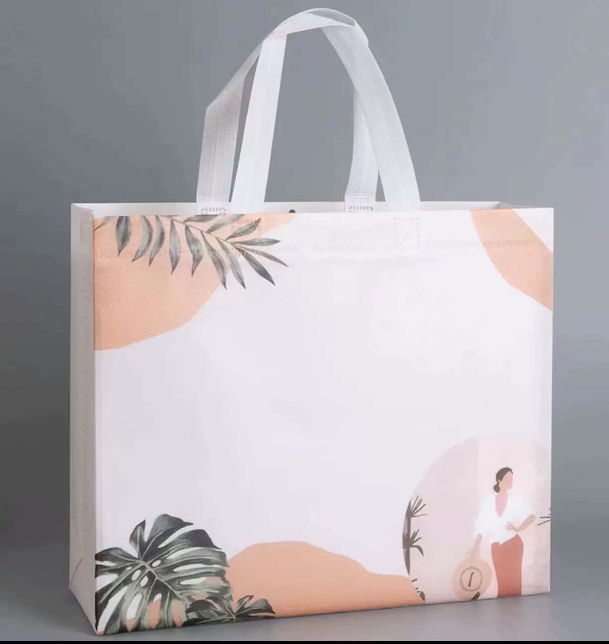 Custom Printed Laminated Non Woven Tote Bag with Handle