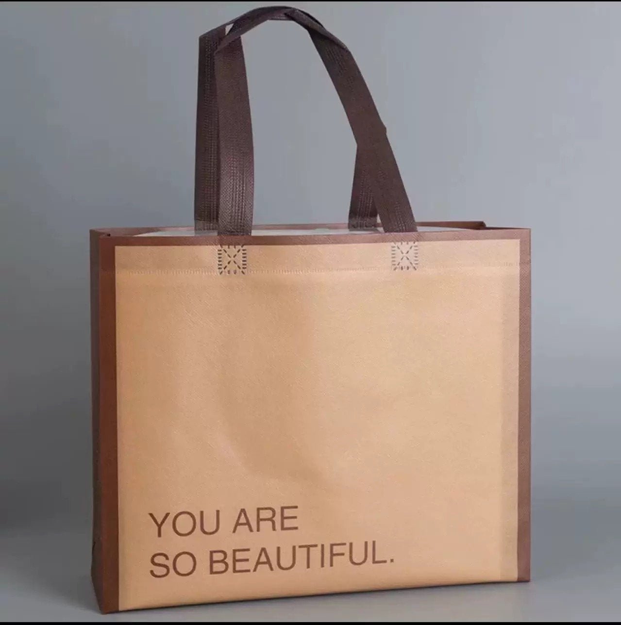 Custom Printed Laminated Non Woven Tote Bag with Handle