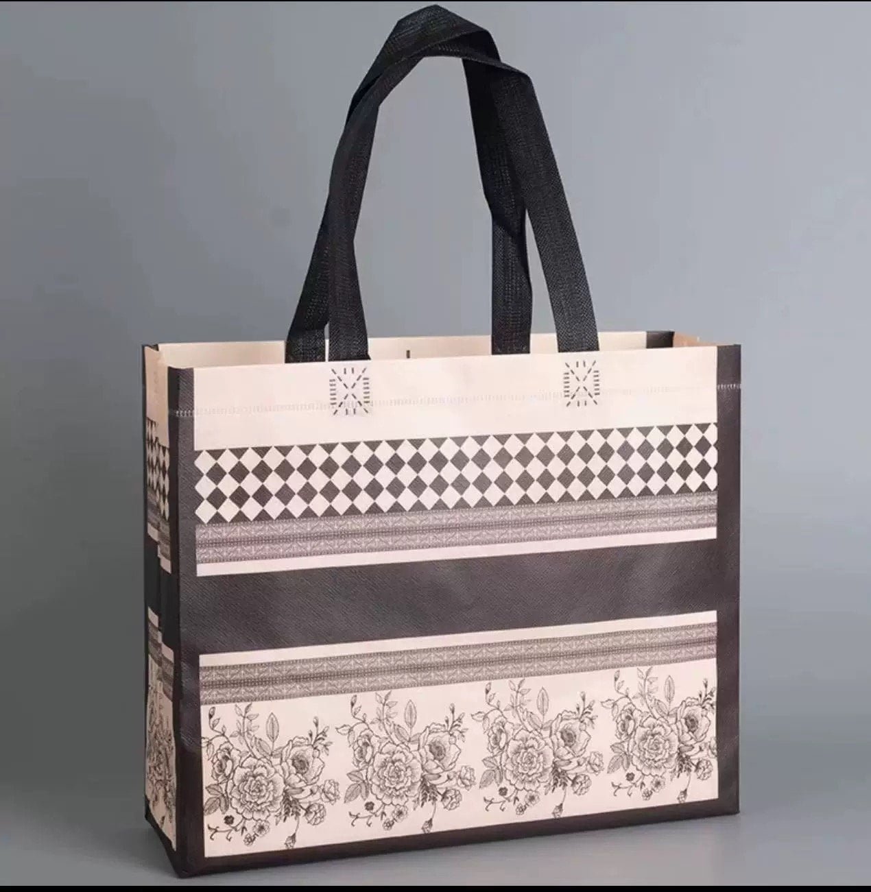 Custom Printed Laminated Non Woven Tote Bag with Handle