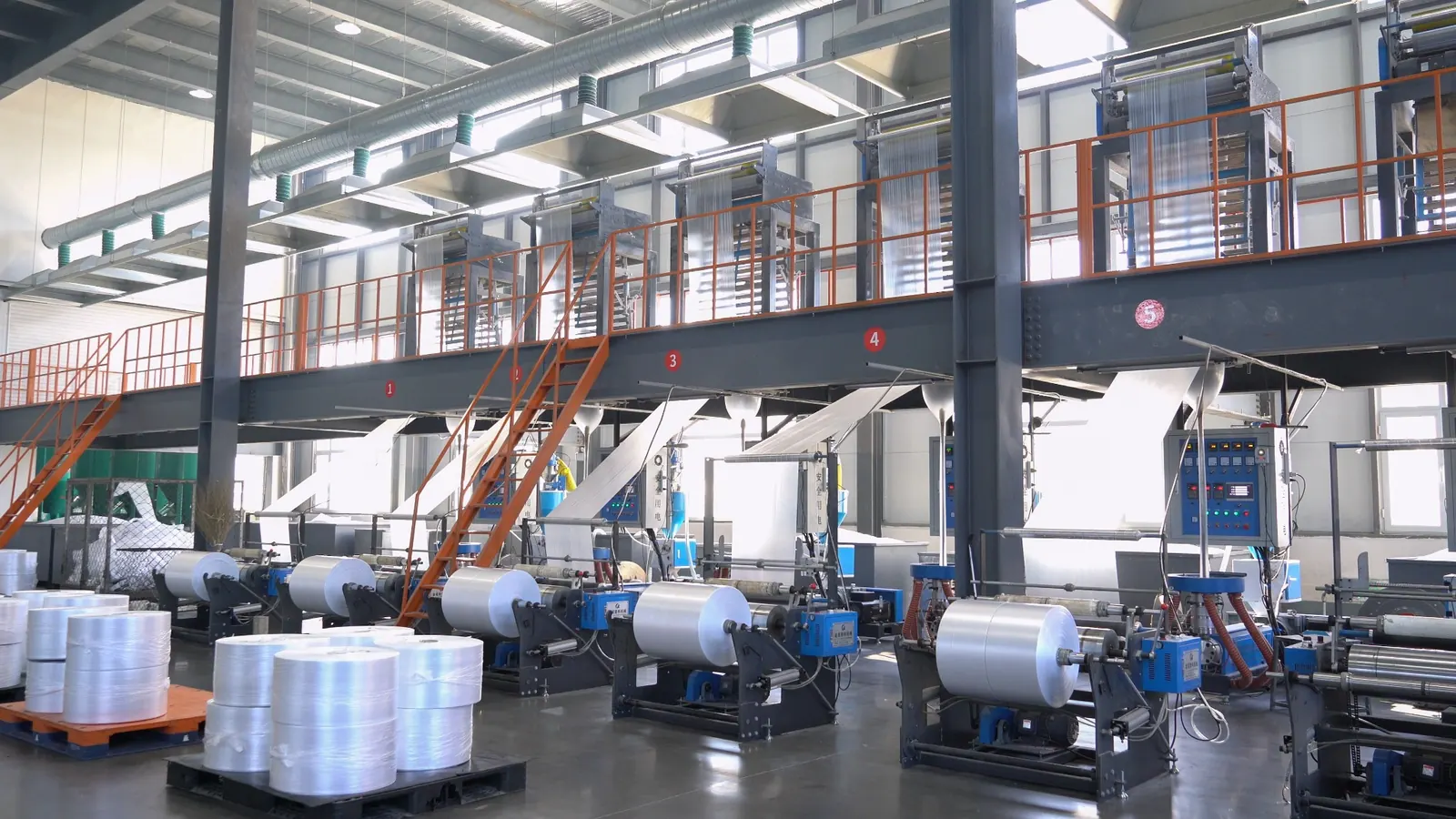 Plastic bag and film production factory